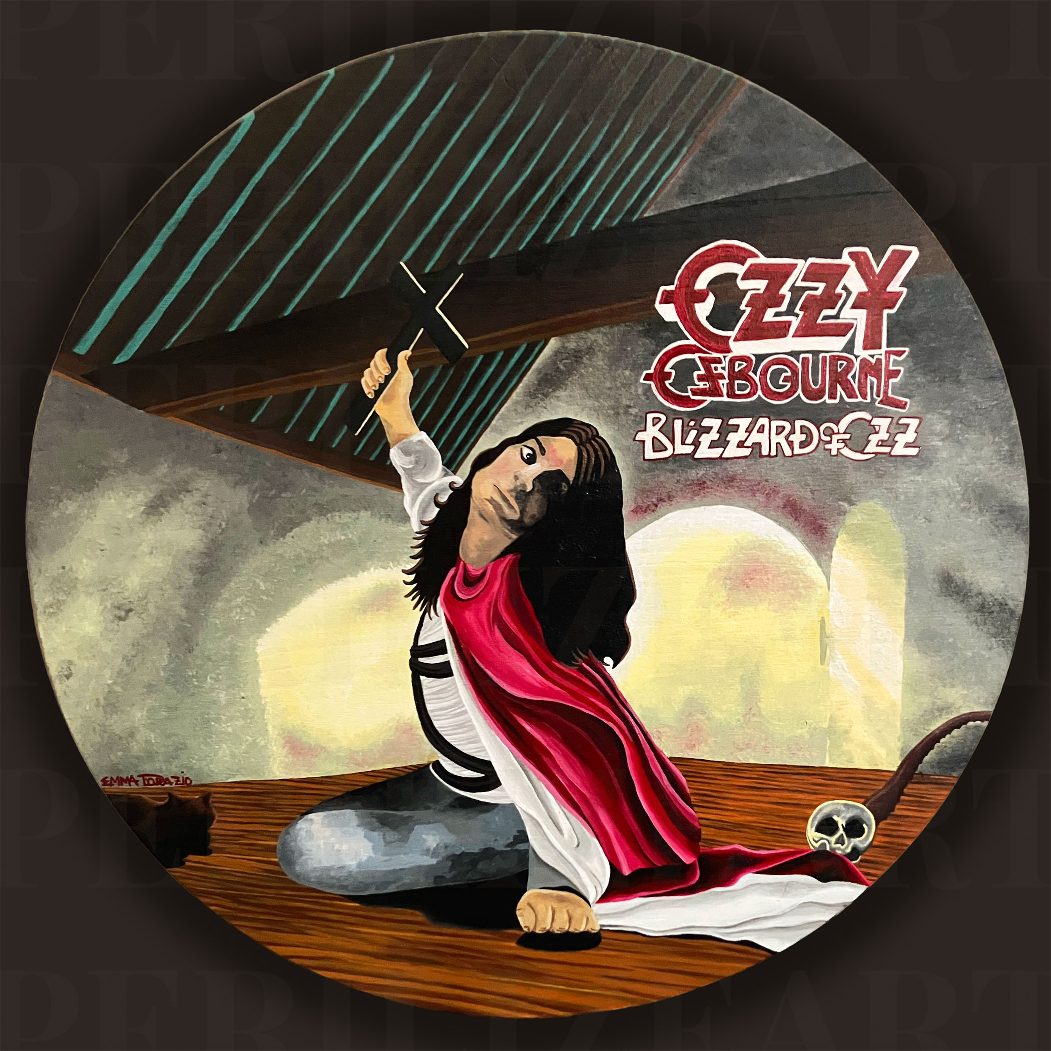 Ozzy Osbourne Memorial Painting